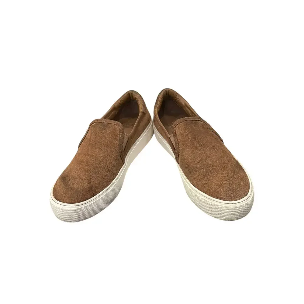 UGG Jass Chestnut Brown Suede Slip-On Sneakers Women’s Size 7